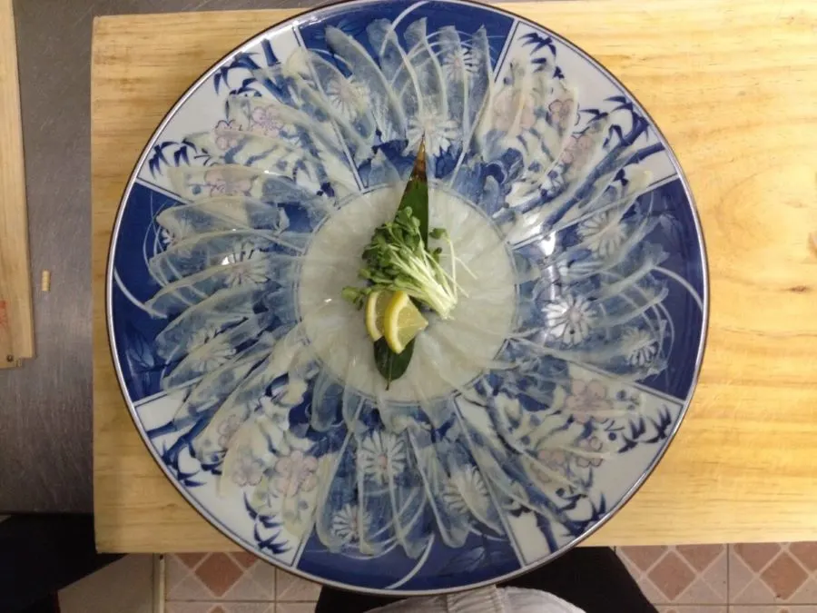 참복활어 복어회 필렛